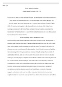 social inequality analysis soc 220.docx  SOC- 220  Social Inequality Analysis  Grand Canyon University: SOC 220  In every society, there is a form of social inequality. Social inequality occurs when resources in a given society are distributed unevenly. T