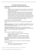 ATI Community Health Nursing Study Guide