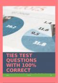 TIES TEST QUESTIONS WITH 100% CORRECT ANSWERS 2024!!