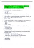 NDSU Econ 201 Final Exam Questions with Revised Answers Updated