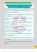 Bahama Bucks Recipes Exam Study Guide with Complete Solutions