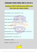 Rasmussen NUR2571 Final (Electrolytes/ABGs) Exam Study Guide with Complete Solutions