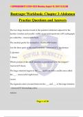 Bontrager Workbook: Chapter 3-Abdomen Practice Questions and Answers