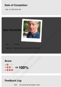 Feedback Log & amp -  Score Stan Checketts