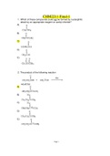 CHM2211 Final-1 (UPDATED FLORIDA UNIVERSITY)