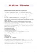 BIO 669 Exam 1 Questions And Answers 