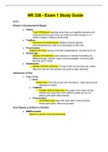 NR 328 - Exam 1 Study Guide.