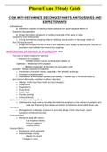 AHPA 5306 - Pharm Exam 3 Study Guide.