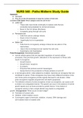 NURS 548 - Patho Midterm Study Guide.