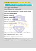 NOCTI Exam Study Guide with Complete Solutions