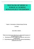 Exam (elaborations) Test Bank of Medical surgical nursing ignatavicius 7th edition Chamberlain College of Nursing (Test Bank of Medical surgical nursing ignatavicius 7th edition Chamberlain College of Nursing)