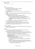 Class notes Intermediary Metabolism of Nutrients II (HUN3226) 