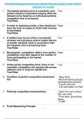 BUS 2010 Managerial Economics (Market Structure) Quiz 6 with Verified  Solutions A+ Graded