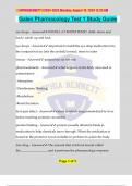 Galen Pharmacology Test 1 Study Guide