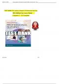 Leddy & Pepper’s Professional Nursing 9th Edition Hood Test Bank ISBN : 9781496351364