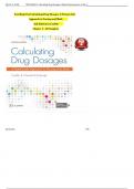 Calculating Drug Dosages: A Patient-Safe Approach to Nursing and Math 2nd Edition TEST BANK by Castillo, Verified Chapters 1 - 22, Complete Newest Version