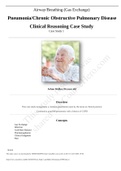 Airway Breathing Pneumonia Chronic Obstructive Pulmonary Disease Clinical Reasoning Case Study Medical surgical Pneumonia-COPD case study solutions