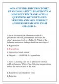 NGN ATI PEDIATRIC PROCTORED EXAM 2019 LATEST UPDATED EXAM COMPLETE TESTBANK ACTUAL QUESTIONS WITH DETAILED  VERIFIED AND 100% CORRECT  ANSWERS BRAND NEW EXAM GRADED A+