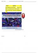 Test Bank For Psychopharmacology: Drugs, the Brain and Behavior 4th Edition By Meyer, All Chapters Covered, A+ guide.