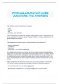 PNVN 1111 Final Questions with Correct Answers.