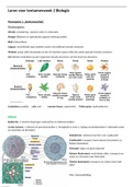 Biologie BML1 Course 2 samenvatting 1 tm 6