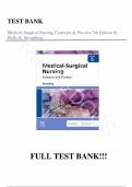 Test Bank - for Medical-Surgical Nursing: Concepts & Practice 5th Edition by Holly K. Stromberg, All Chapters | Complete Guide A+