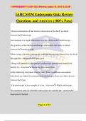 IAHCSMM Endoscopic Quiz Review Questions and Answers (100% Pass)