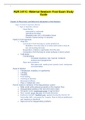 NUR 3411C- Maternal Newborn Final Exam Study Guide.