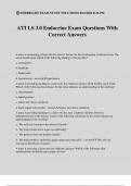 ATI LS 3.0 Endocrine Exam Questions With Correct Answers