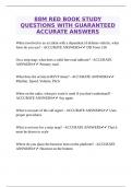 88M RED BOOK STUDY QUESTIONS WITH GUARANTEED ACCURATE ANSWERS