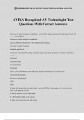 AVIXA Recognized AV Technologist Test Questions With Correct Answers