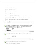 NURS-6512 Advanced Health Assessment, Midterm Exam 10, A Grade Answers