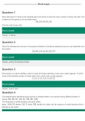 MATH 225N STATISTICS WEEK 4 QUIZ VERIFIED A+