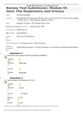 HIM G150/PHA 1 Module 05 Quiz The Respiratory and Urinary Systems. Latest 2020/21