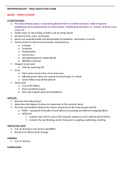 NR 507 NUR 2063 NUR 180 PATHOPHYSIOLOGY - FINAL EXAM STUDY GUIDE