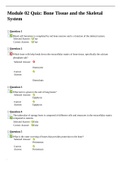 G150/PHA1500: Module 02 Quiz: Bone Tissue and the Skeletal System. Questions & Answers. 