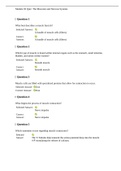 G150/PHA1500: Module 03 Quiz: The Muscular and Nervous Systems. Questions & Answers.