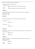 G150/PHA1500: Module 04 Quiz: The Lymphatic, Immune, and Vascular Systems. Questions & Answers. 