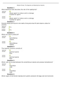 G150/PHA1500: Module 05 Quiz: The Digestive and Reproductive Systems. Questions & Answers.