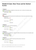 G150/PHA1500 - Module 02 Quiz: Bone Tissue and the Skeletal System - 2019/20. A+ Guide