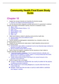 PUBLIC HEA BPH 2050 - Community Health Final Exam Study Guide.