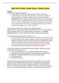 NUR 4187-Public Health Exam 1 Study Guide.