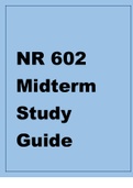 NR 602 Midterm Study Guide