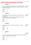 MODULE 6 FINAL EXAM QUESTIONS AND ANSWERS ,100% CORRECT