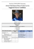 Answer to Atrial Fibrillation/Heart Failure {NextGen UNFOLDING Reasoning Atrial Fibrillation/Heart Failure (2/2) Suggested Answer Guidelines}