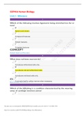 SOPHIA PATHWAY, SOPHIA Human Biology Unit 2 MILSTONE – Milestone | EXAM 2 | Already Graded A.