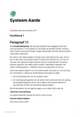 Samenvatting De Geo  - Systeem Aarde VWO H1 & H2