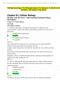 Pathophysiology: The Biologic Basis For Disease In Adults And Children , 5th Edition Test Bank (complete; questions/answers/rationales) ; Huether and McCance: Understanding Pathophysiology, 5th Edition  Every  single chapter.