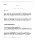 CPM1 Task 1 Language Proficiency Assessments.docx  CPM1  CPM1 Task 1  Language Proficiency Assessments  Introduction  ELL learners come into our classrooms with varying levels of English proficiency. Assessments are also imperative when teachers are seeki