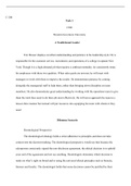 C206 Task 1  1 .docx  C-206  Task 1  C206  Western Governors University  A Nonfictional Leader  Eric Messer displays excellent understanding and patience in his leadership style. He is responsible for the customer service, recruitment, and operations of a